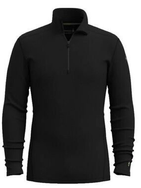 Omni-Wool 1/4 Zip Pullover Base Layer Lightweight Longsleeve Top XL Black